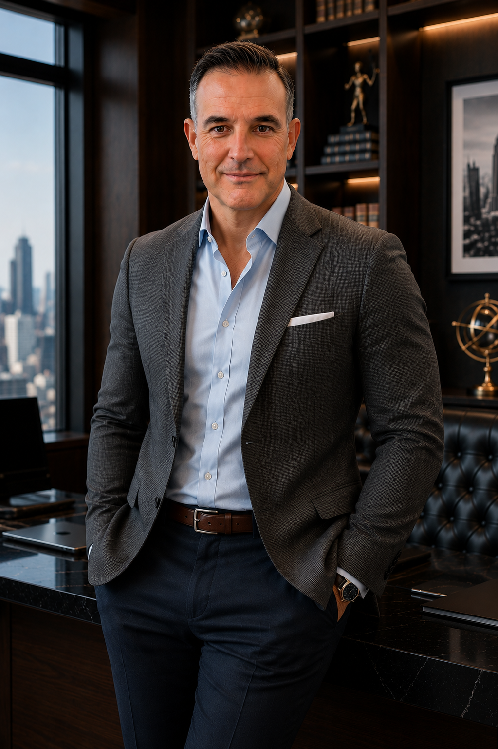Consultor senior de 13 Reasons to Succeed en su despacho